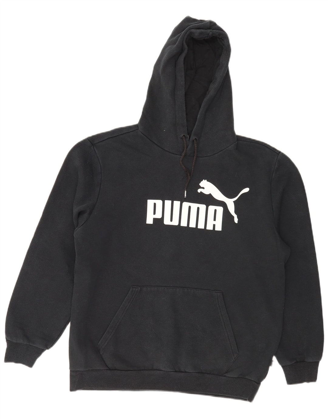 Ανδρικό γραφικό κουκούλα Puma, μεσαίο μαύρο βαμβακερό