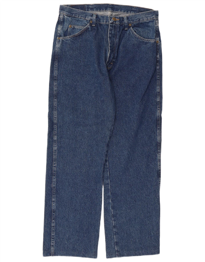 Ανδρικό τζιν Wrangler ίσιο W34 L29 Μπλε βαμβακερό