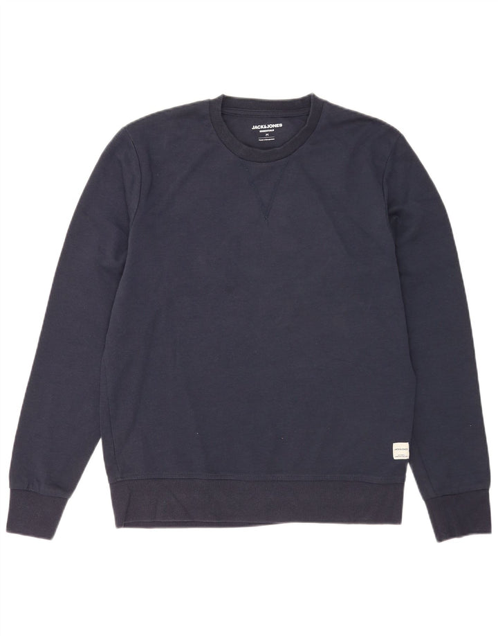 Ανδρικό φούτερ Jack & Jones Jumper Medium Navy Blue βαμβακερό
