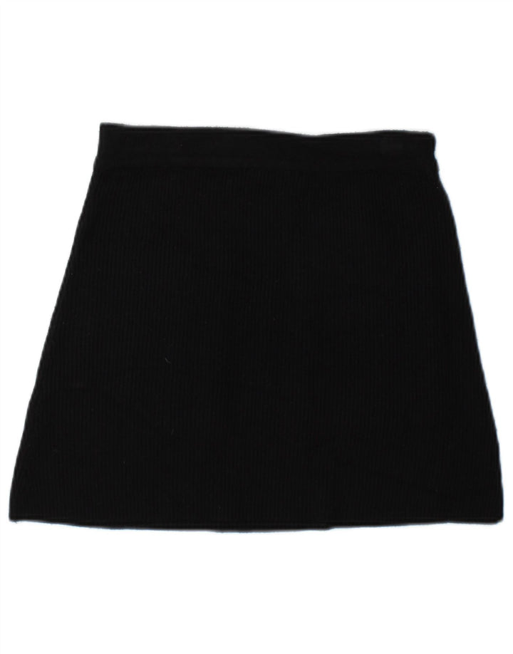 Zara Γυναικεία Πλεκτή Μίνι Φούστα Small W26 Black Viscose