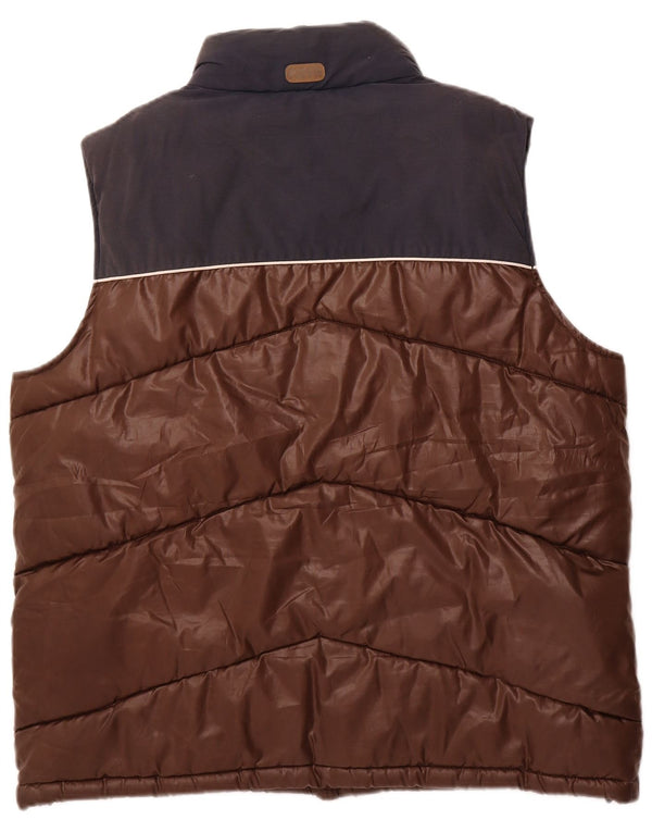 PUFFA ανδρική επένδυση Gilet UK 44 2XL καφέ χρώματος πολυεστέρας