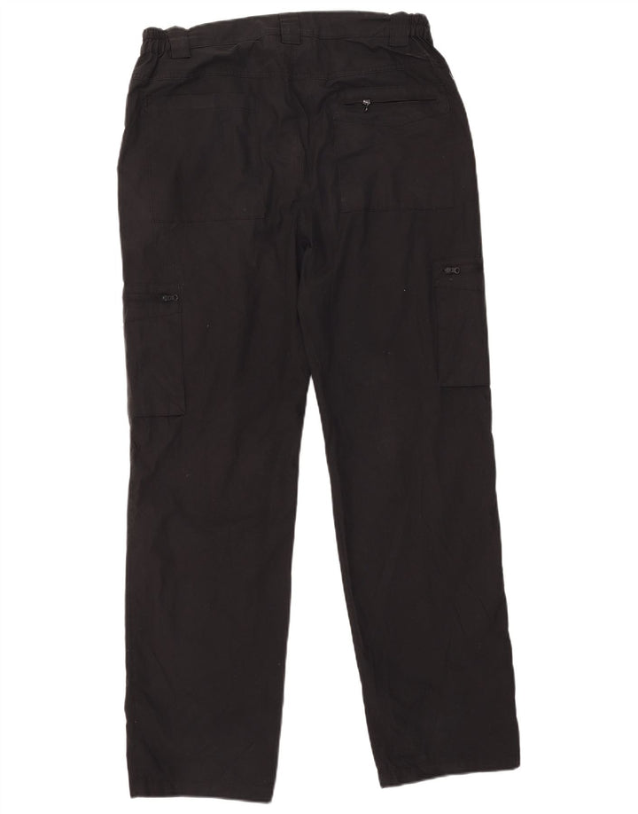 Mountain Warehouse Ανδρικό ίσιο παντελόνι Cargo W34 L32 Μαύρο πολυεστέρα