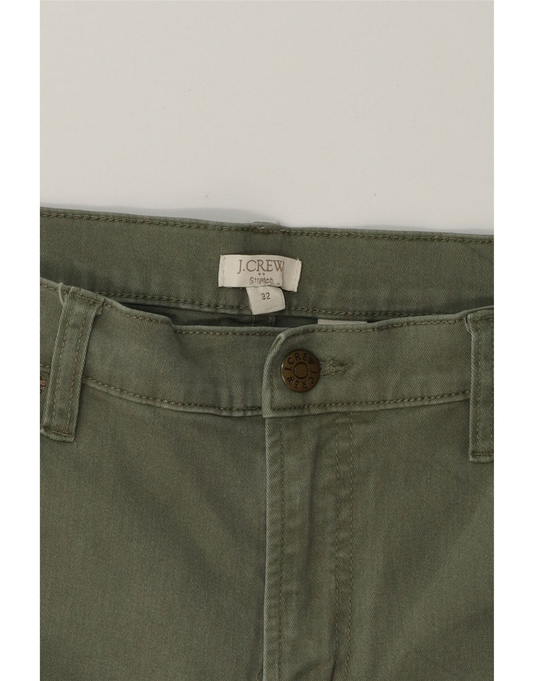 J. CREW Womens Cropped Jeans W32 L25 Green Cotton Vintage J. Crew and Second-Hand J. Crew from Messina Hembry 