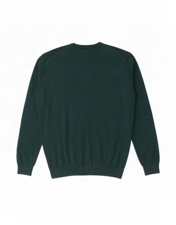 Ανδρικό πουλόβερ Lacoste με V λαιμόκοψη, μέγεθος 6 XL Πράσινο