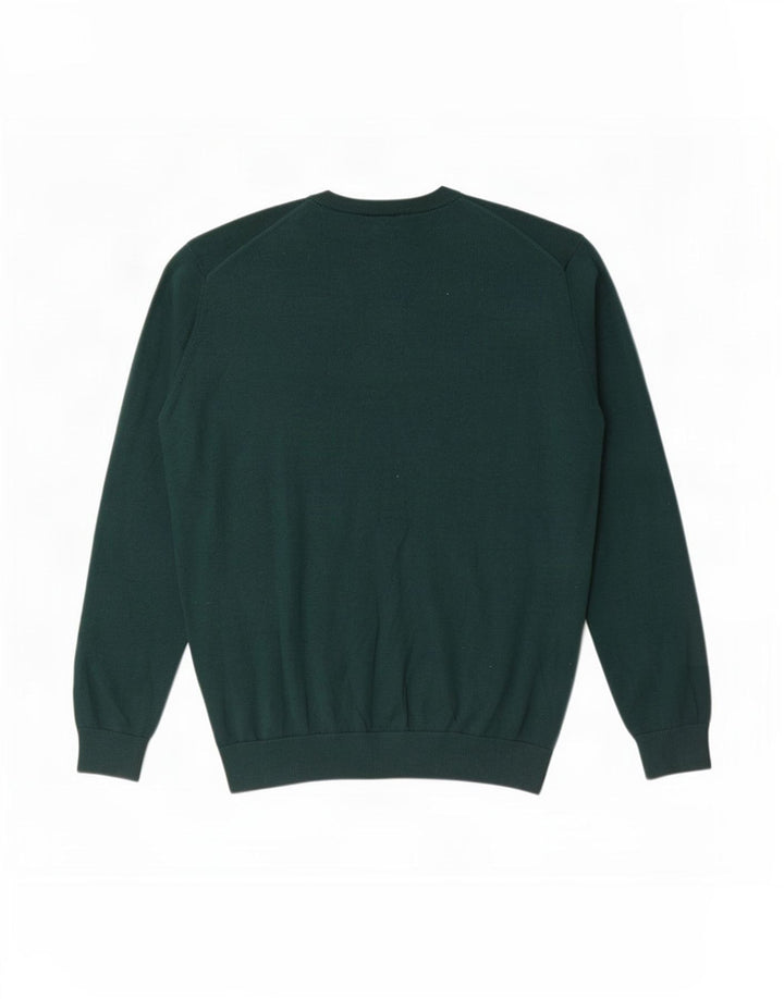 Ανδρικό πουλόβερ Lacoste με V λαιμόκοψη, μέγεθος 6 XL Πράσινο