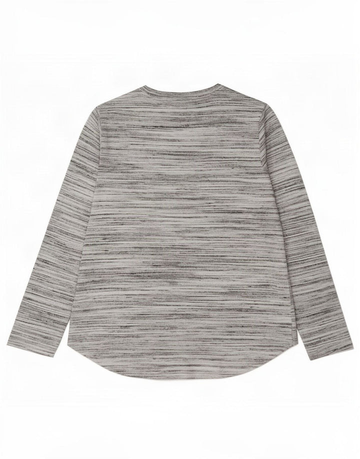 Marks & Spencer Γυναικείο τοπ μακρυμάνικο UK 14 Large Grey Flecked Polyester