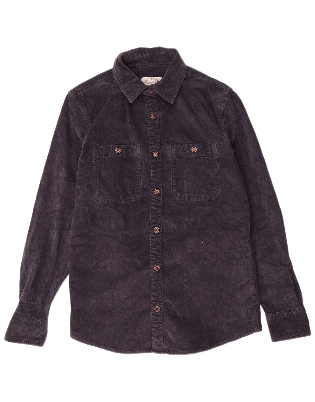 FAT FACE Ανδρικό κοτλέ πουκάμισο XS Navy Blue Βαμβακερό