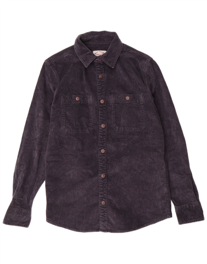 FAT FACE Ανδρικό κοτλέ πουκάμισο XS Navy Blue Βαμβακερό