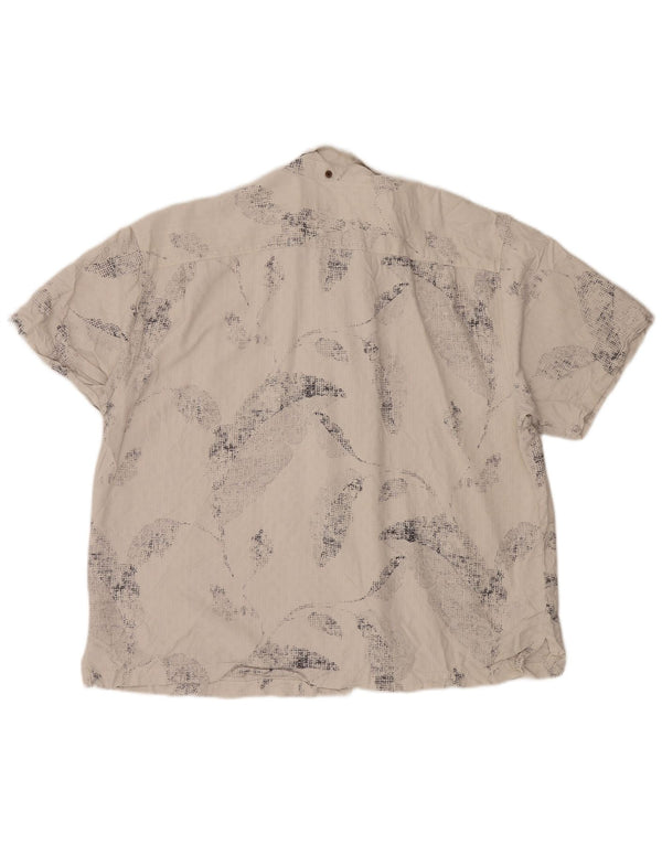 Ανδρικό κοντομάνικο πουκάμισο TOMMY BAHAMA 2XL Off White Floral Silk