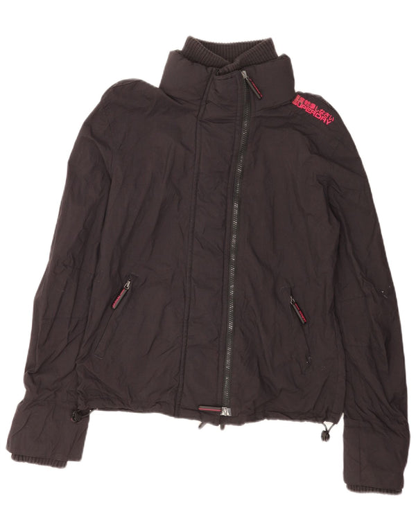 Superdry Γυναικείο Μπουφάν αντιανεμικό UK 16 Large Black Nylon