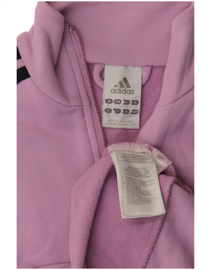 Γυναικεία αθλητική φόρμα Adidas Top Jacket UK 8 Small Purple Polyester