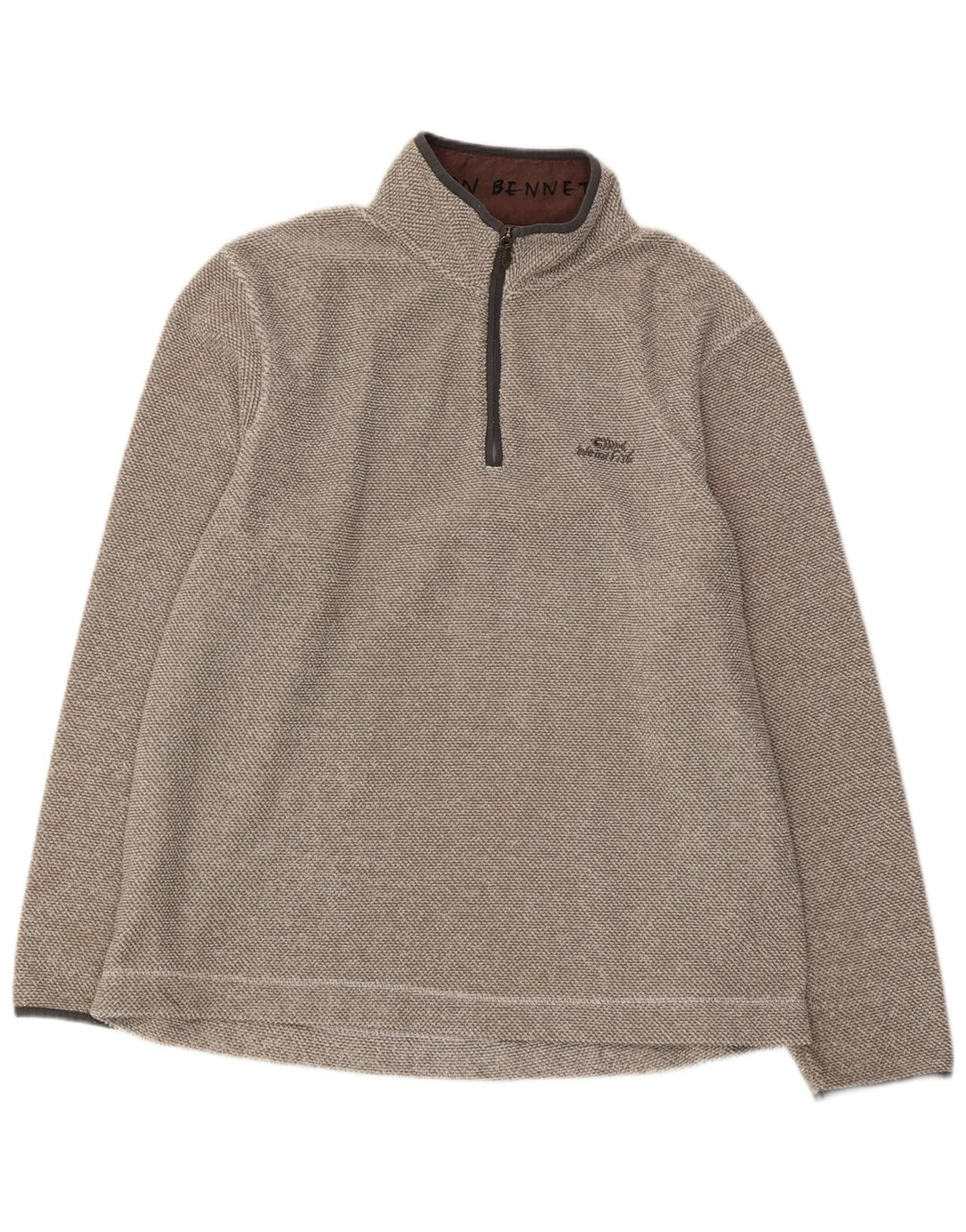 WEIRD FISH Ανδρικό φερμουάρ Fleece Jumper XL Grey Polyester