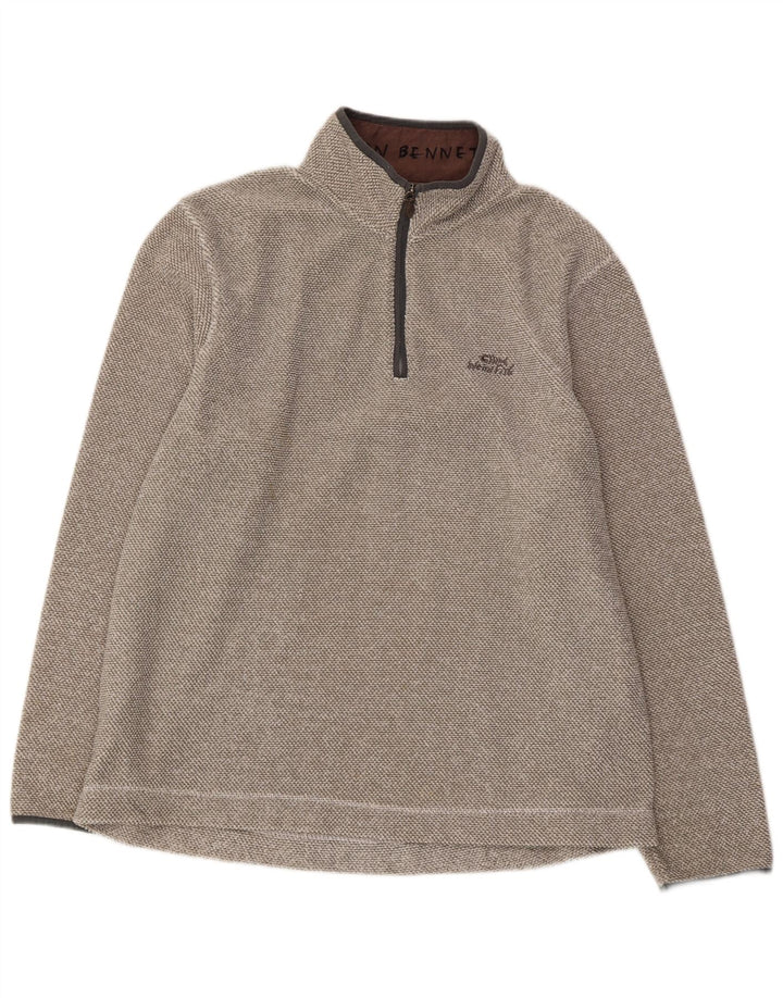 WEIRD FISH Ανδρικό φερμουάρ Fleece Jumper XL Grey Polyester