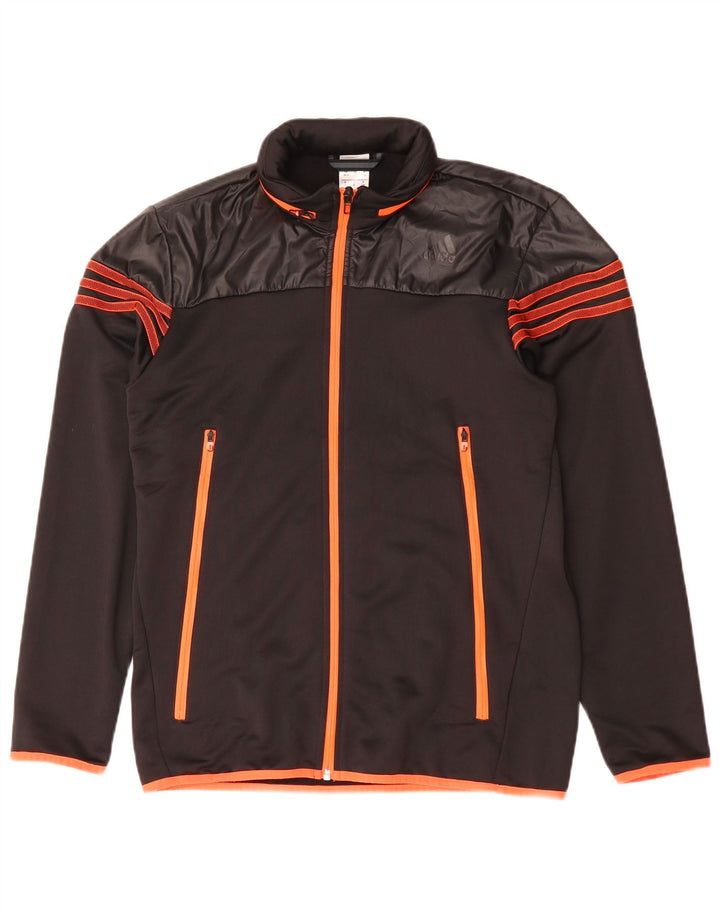 Ανδρική φόρμα με κουκούλα Adidas Top Jacket UK 38/40 Μεσαίο μαύρο πολυεστέρα