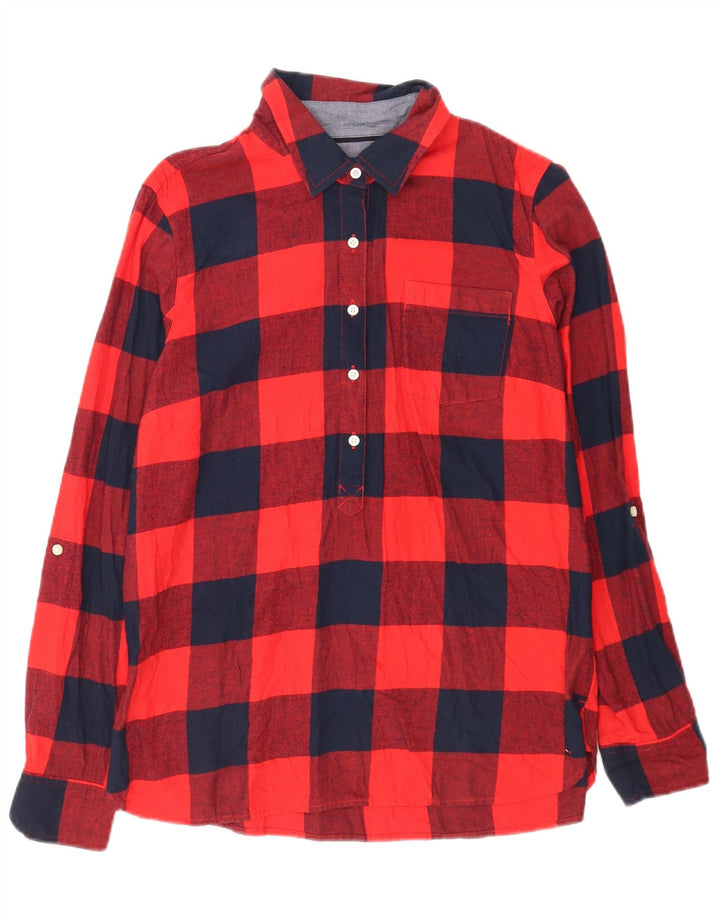 Tommy Hilfiger Γυναικείο πουλόβερ Flannel πουκάμισο UK 14 Medium Red Gingham