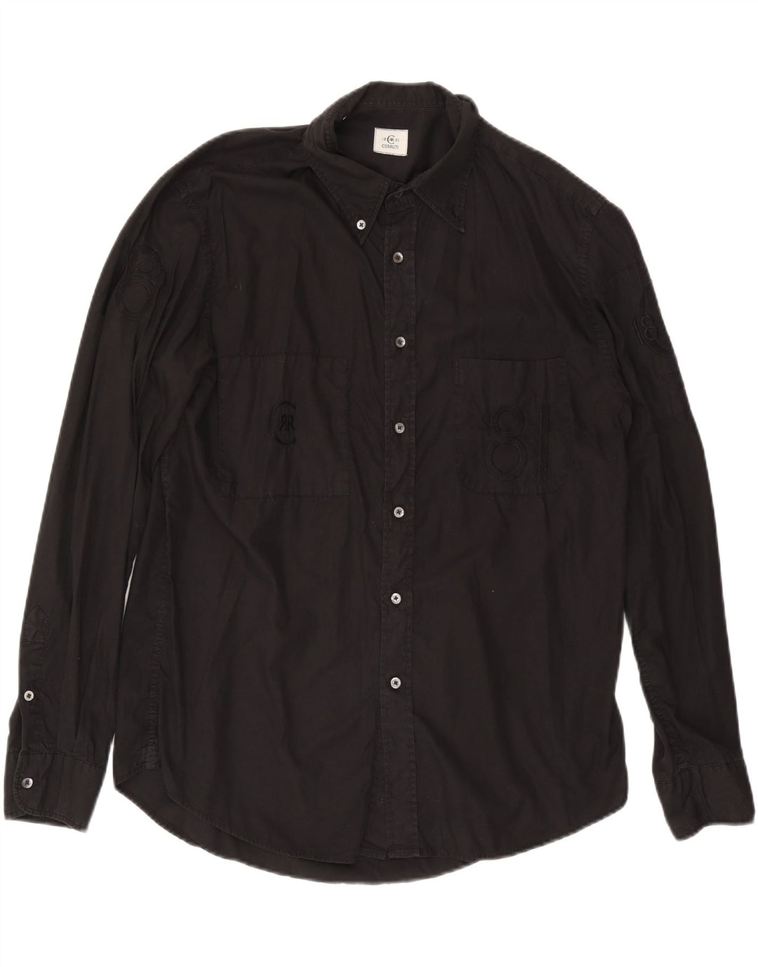 Ανδρικό γραφικό πουκάμισο CERRUTI 1881 XL Μαύρο