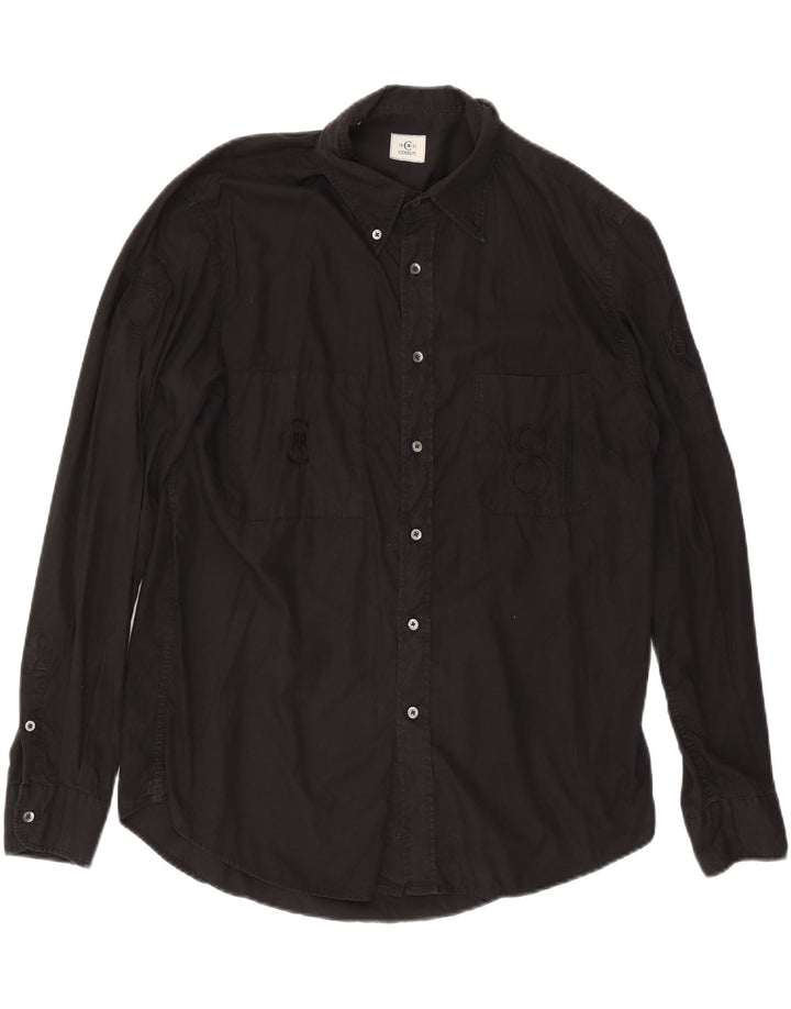 Ανδρικό γραφικό πουκάμισο CERRUTI 1881 XL Μαύρο