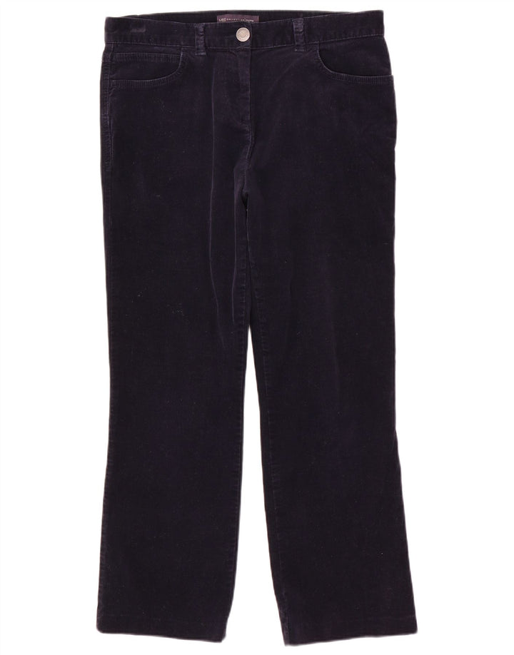 Marks & Spencer Γυναικεία Bootcut Cropped Παντελόνι UK 12 Medium W32 L25 Navy B