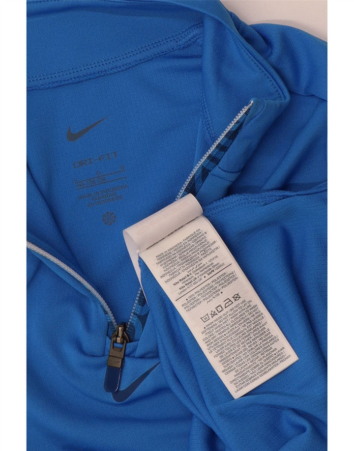 Φόρμα Nike Girls Dri Fit με φερμουάρ πουλόβερ φόρμα 12-13 ετών μεγάλο μπλε
