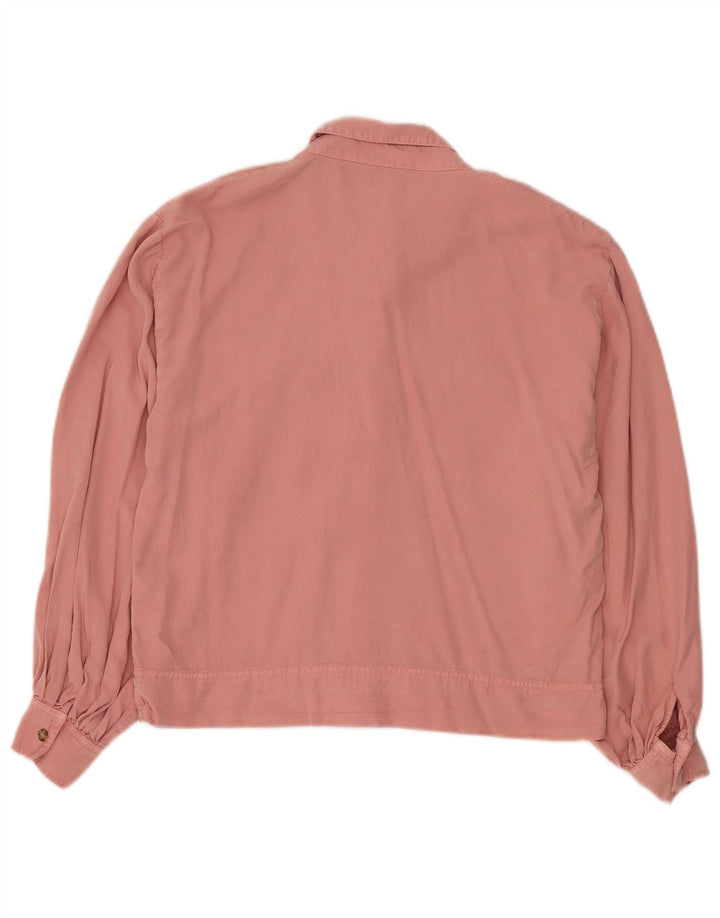 Topshop Γυναικείο πουκάμισο Oversized UK 10 Small Pink Lyocell