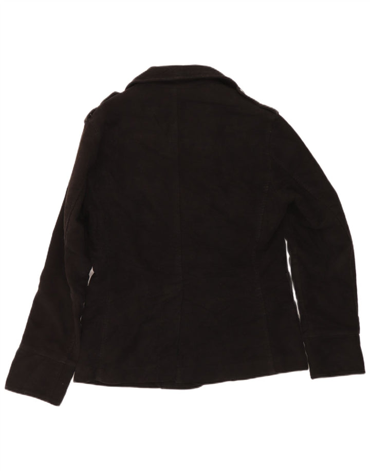 Aviazione Navale Ανδρικό παλτό μπιζελιού UK 38 Μεσαίο μαύρο βαμβακερό