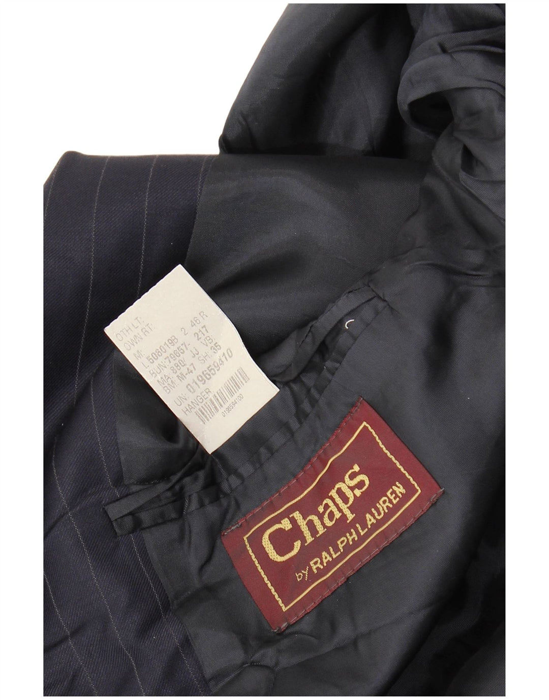 Chaps Ralph Lauren Ανδρικό σακάκι μπλέιζερ UK 46 2XL Navy Blue Pinstripe