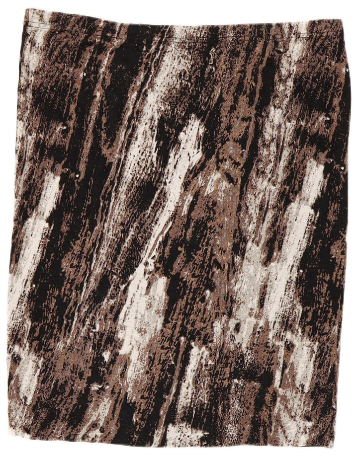 MOSSIMO Γυναικεία ίσια φούστα 2XL W40 Καφέ Colourblock Rayon