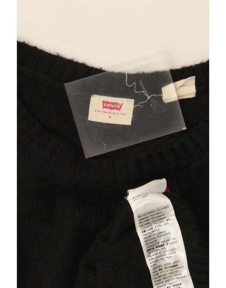 Γυναικείο Levi's Boat Neck Jumper πουλόβερ UK 10 Small Black Polyamide
