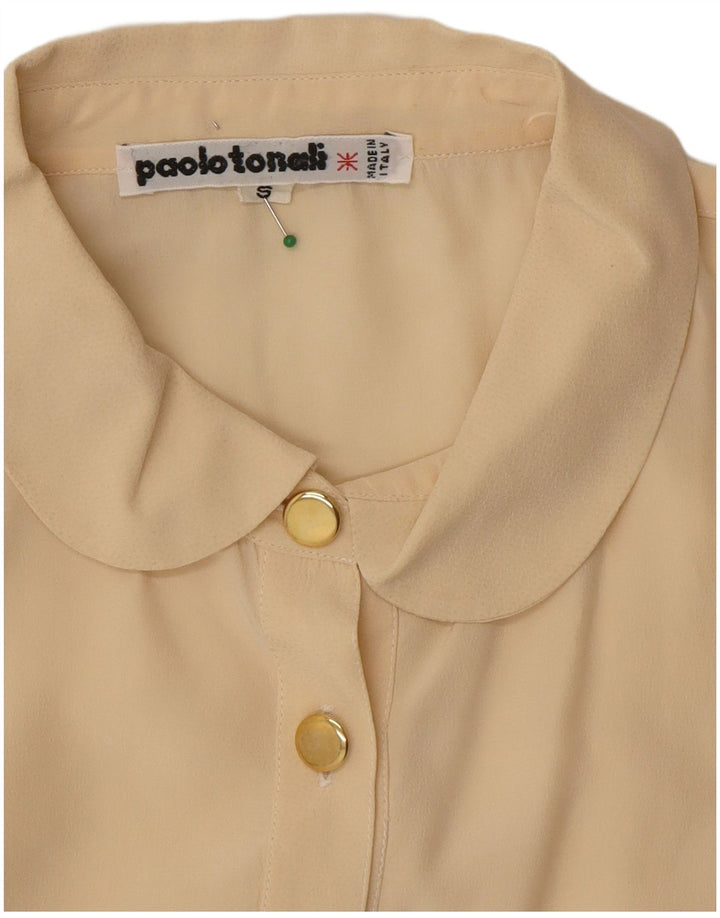 Paolo Tonali Γυναικεία Μπλούζα Oversized Top UK 10 Small Beige
