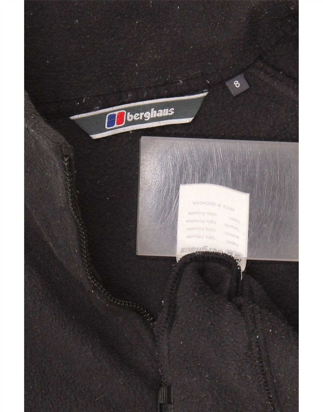 Γυναικείο μπουφάν BERGHAUS Oversized Fleece UK 8 Small Black Polyester
