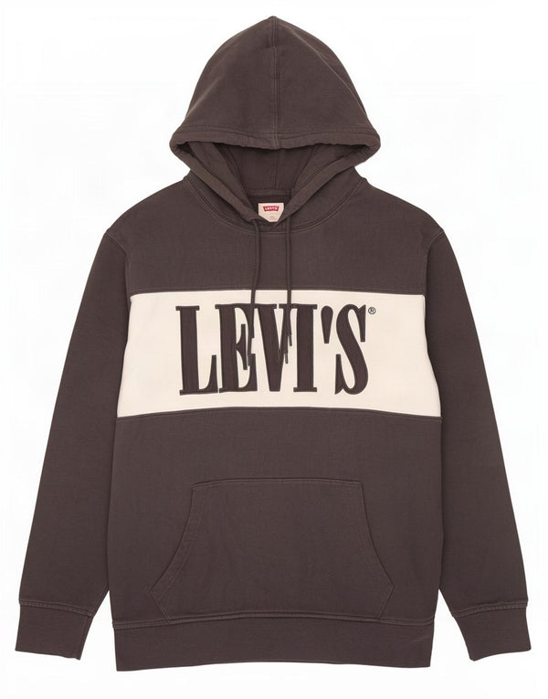 Ανδρικό γραφικό κουκούλα Levi's, μεσαίο γκρι, βαμβακερό