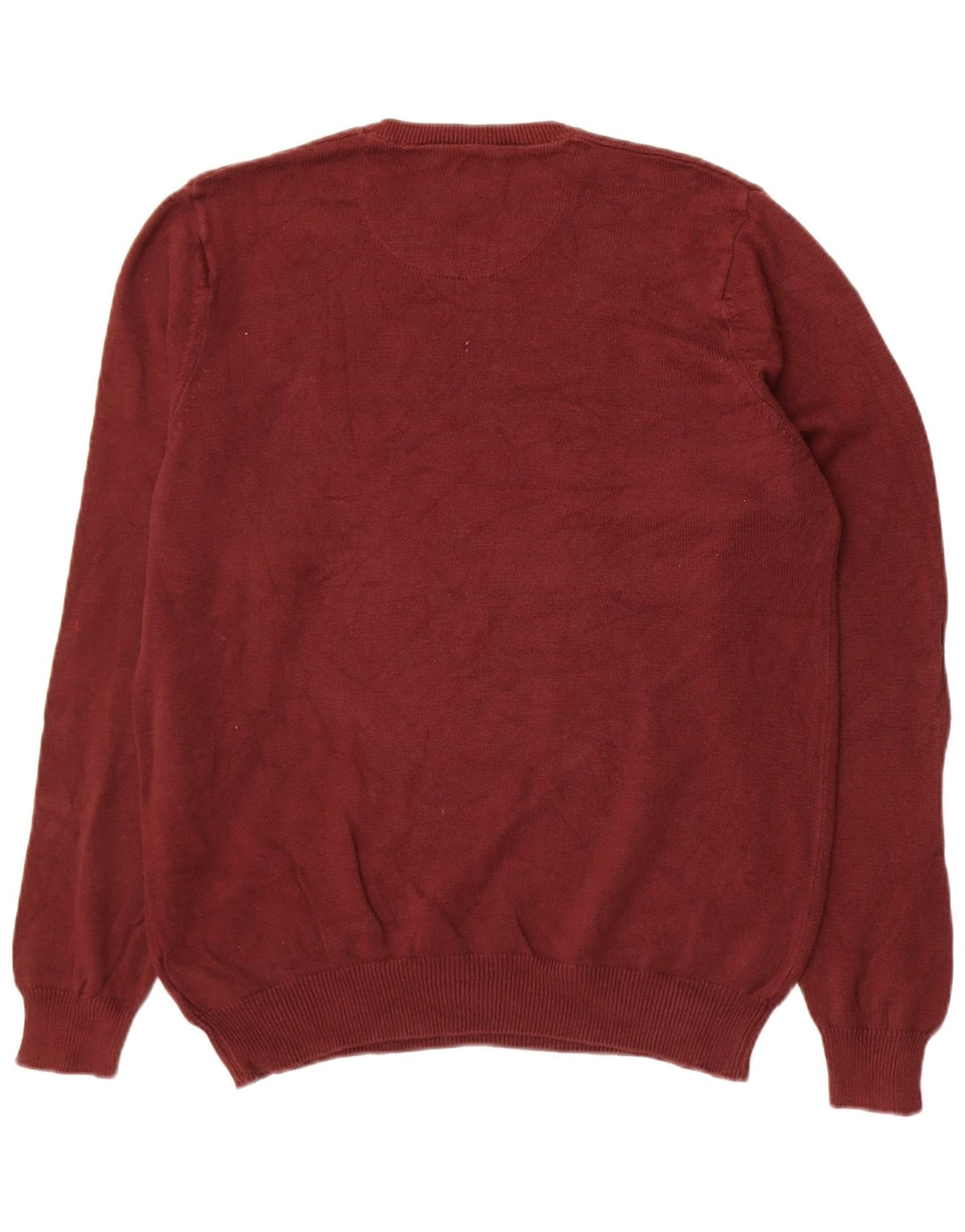Ανδρικό πουλόβερ Marks & Spencer Regular Fit Crew Neck Jumper Medium Burgundy