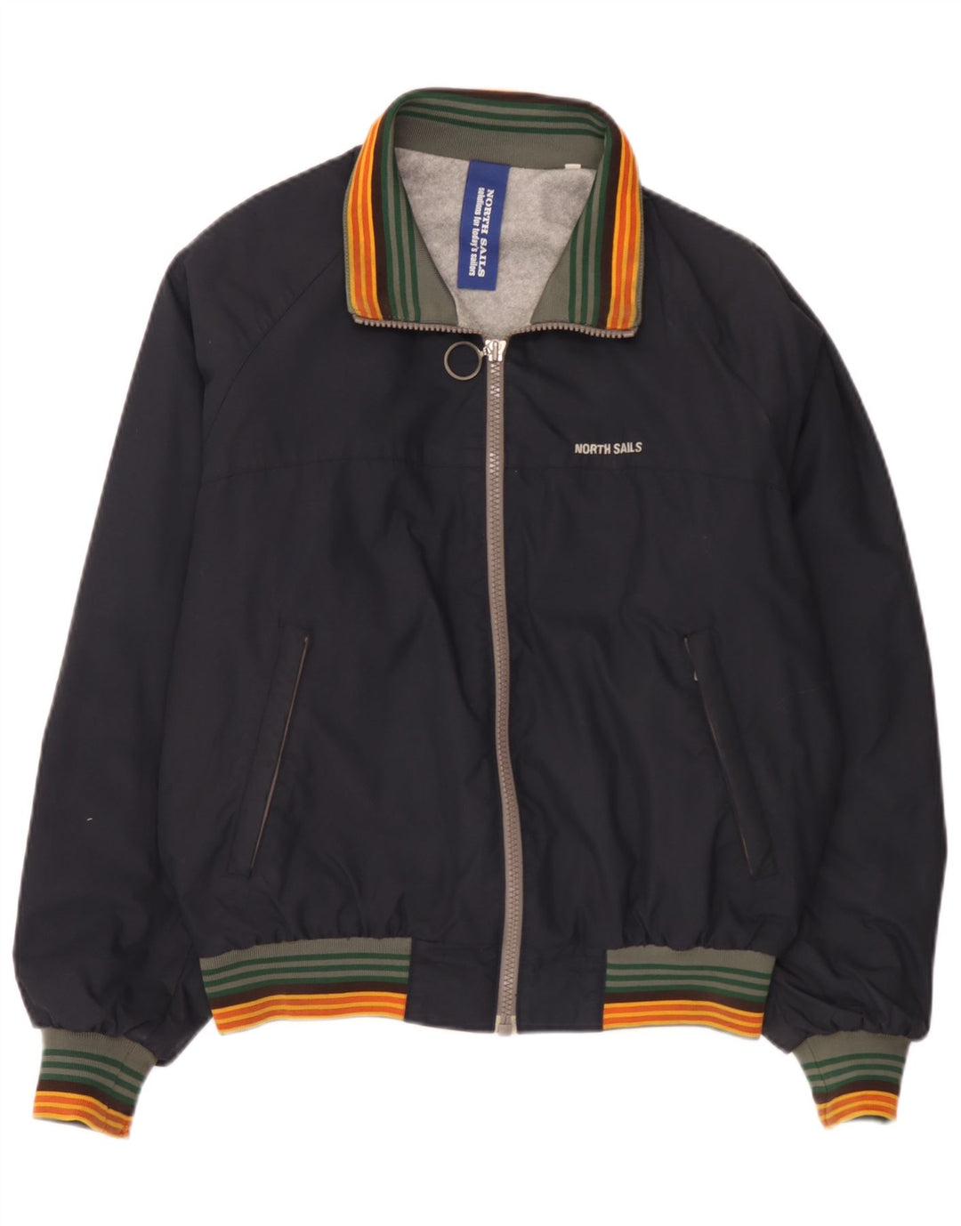 Ανδρικό μπουφάν North Sails UK 38 Medium Navy Blue ριγέ πολυαμίδιο