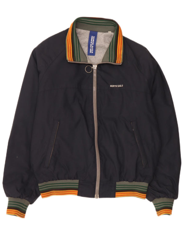 Ανδρικό μπουφάν North Sails UK 38 Medium Navy Blue ριγέ πολυαμίδιο
