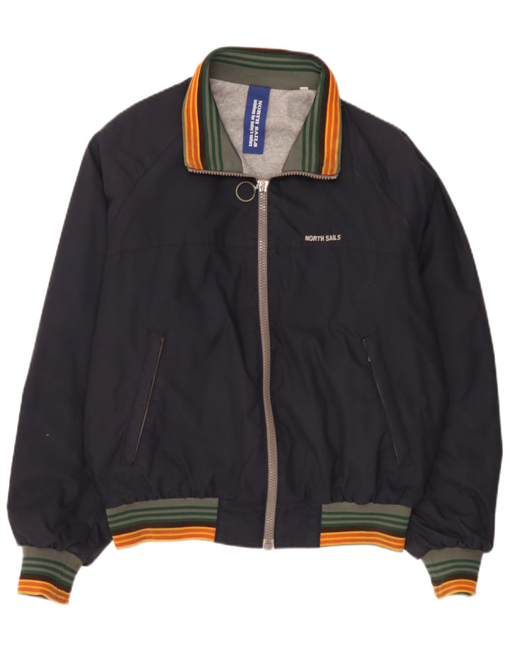 Ανδρικό μπουφάν North Sails UK 38 Medium Navy Blue ριγέ πολυαμίδιο
