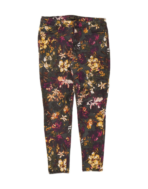 Zara Γυναικείο Skinny Jeans EU 44 XL W34 L27 Πολύχρωμο Floral
