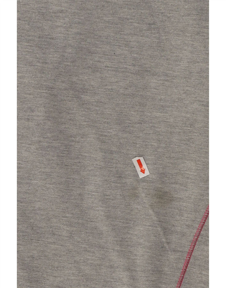 KAPPA Womens Tracksuit Top Jacket UK 14 Medium Grey Colourblock Cotton Vintage Kappa and Second-Hand Kappa from Messina Hembry 