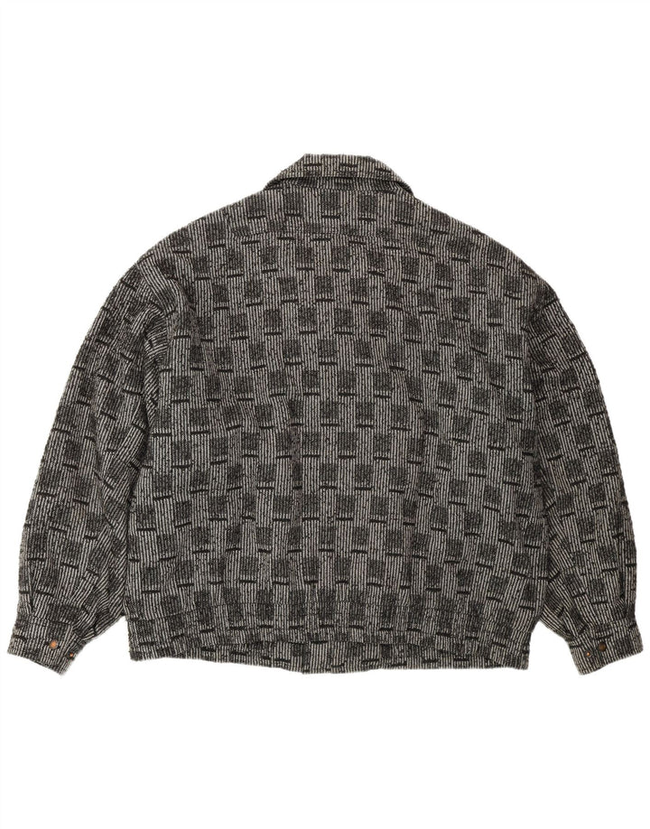 Ανδρικό μπουφάν VINTAGE Bomber IT 52 XL Grey Check Wool