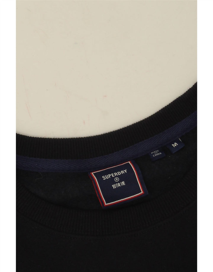 Ανδρικό γραφικό φούτερ Superdry Jumper Medium Navy Blue βαμβακερό