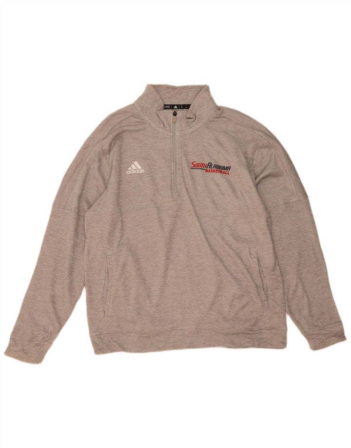 Ανδρικό φούτερ με φερμουάρ ADIDAS Jumper XL Grey Polyester