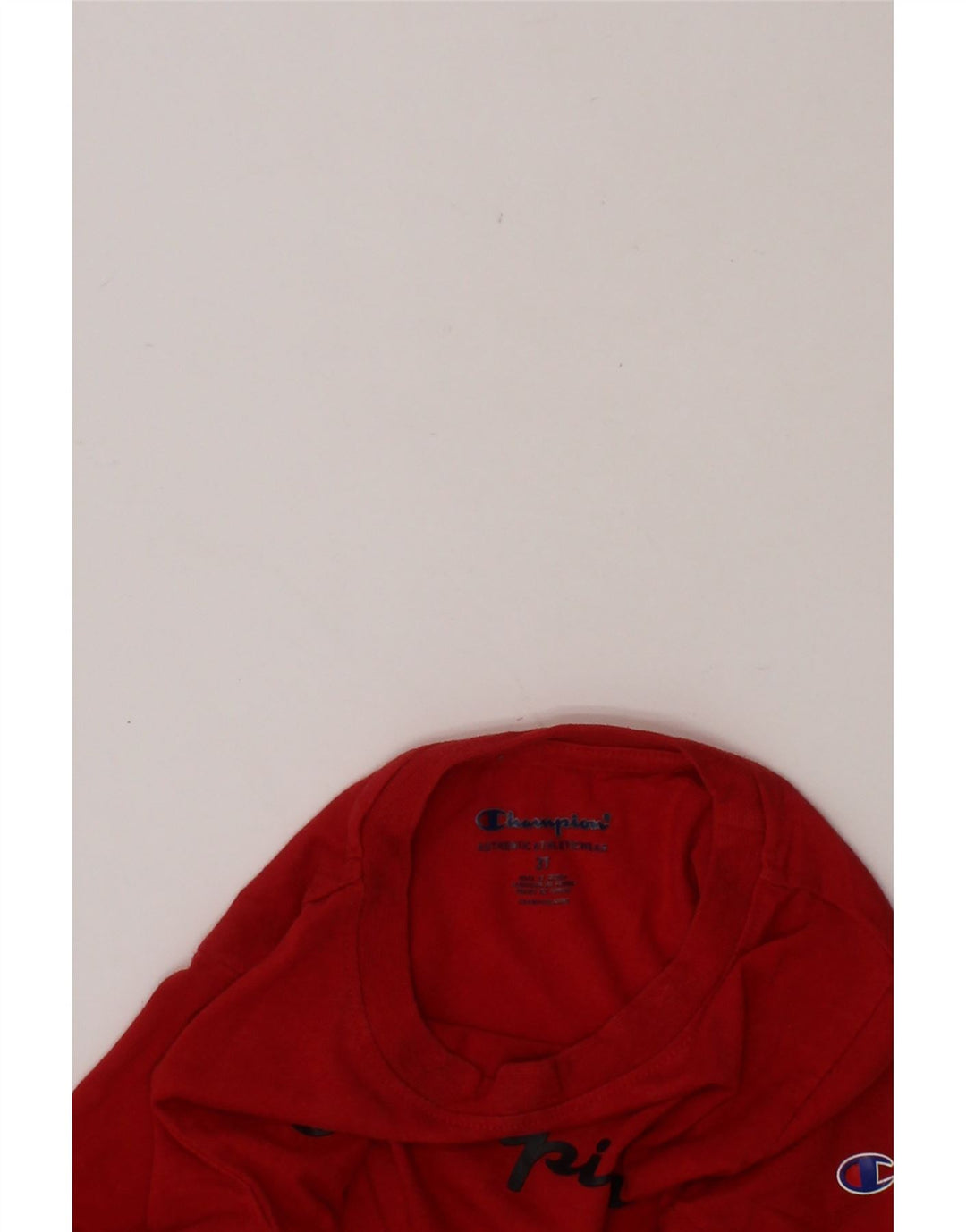 CHAMPION Boys Graphic T-Shirt Top 2-3 Years Red Cotton Vintage Champion and Second-Hand Champion from Messina Hembry 