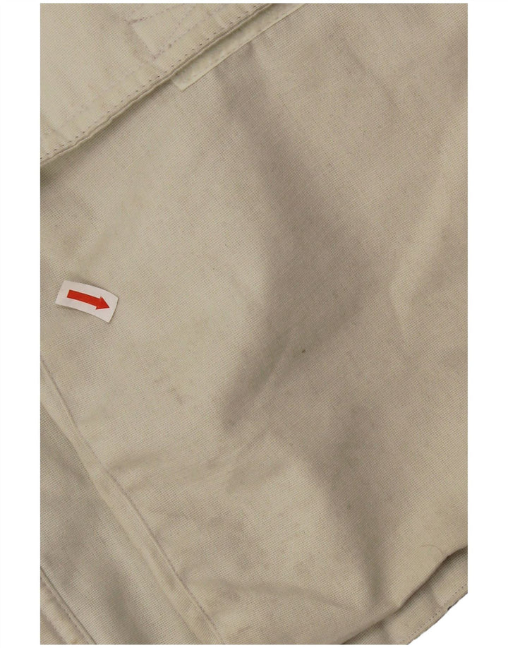 Ανδρικό τζάκετ Stratos με κουκούλα UK 42 XL Λευκό βαμβακερό