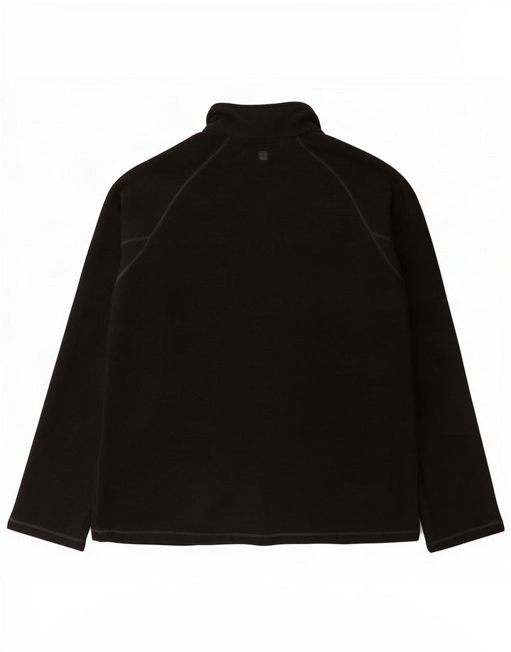 Mountain Warehouse Ανδρικό φερμουάρ Fleece Jumper Μεσαίο μαύρο πολυεστέρα