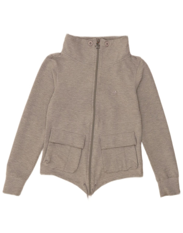 Γυναικεία αθλητική φόρμα Adidas Top Jacket UK 10 Small Grey Cotton