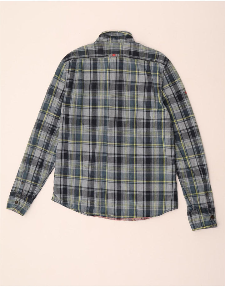 Ανδρικό φανελένιο πουκάμισο Superdry 2XL Grey Check Cotton