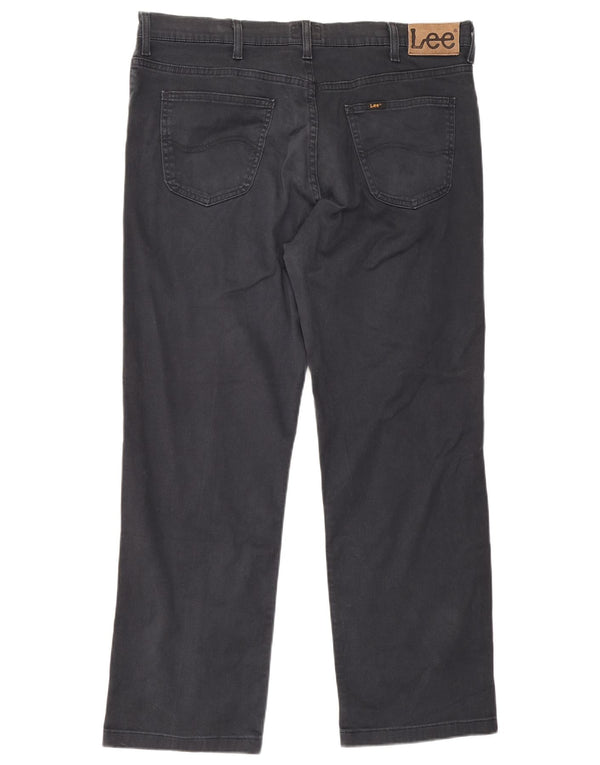 Lee Mens Brooklyn Straight Casual Παντελόνι W40 L29 Μαύρο βαμβακερό