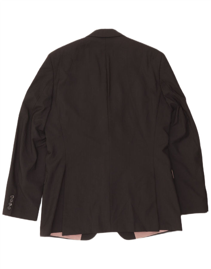 Ανδρικό σακάκι σακάκι Hugo Boss 2 κουμπιών, Μέγεθος 102 Μαύρο μεγάλο μάλλινο