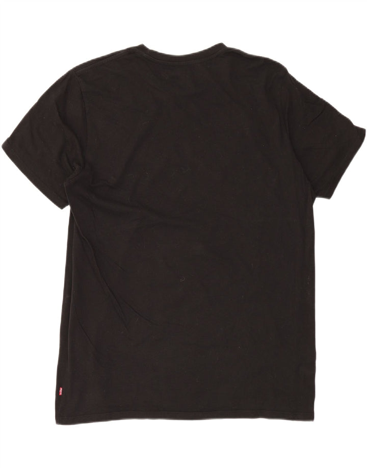 LEVI'S Mens Graphic T-Shirt Top XL Black Cotton