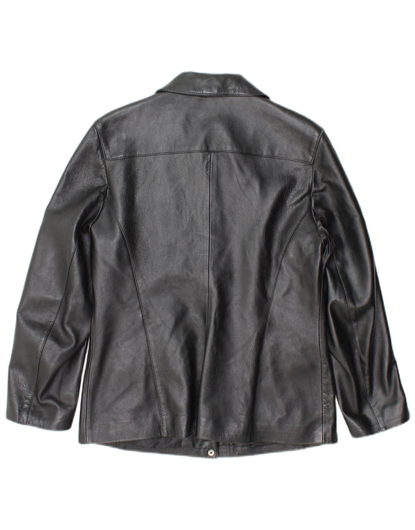 Principles Γυναικείο Petite Leather Jacket UK 12 Medium Black Leather