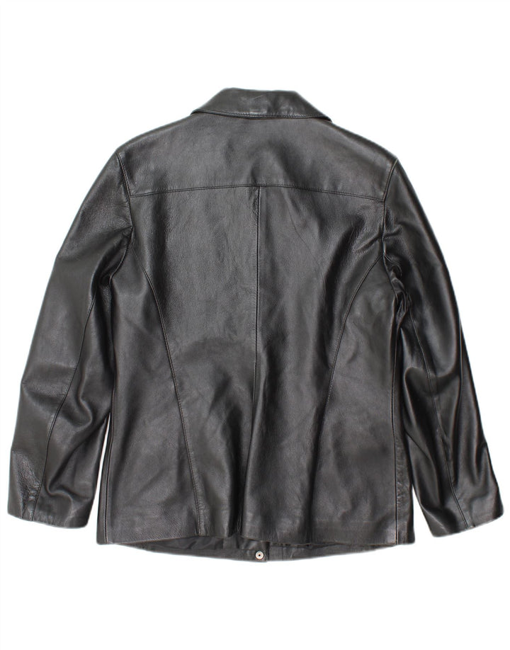 Principles Γυναικείο Petite Leather Jacket UK 12 Medium Black Leather